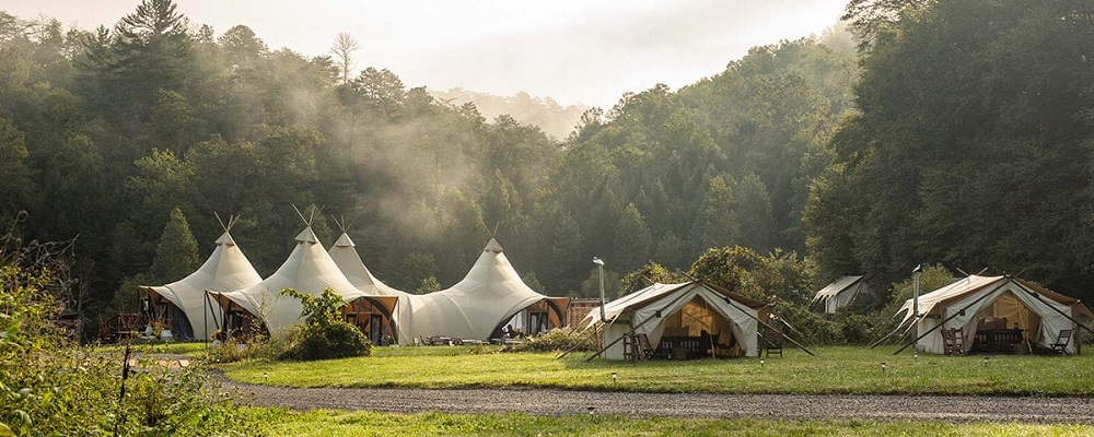 Great Smoky Mountains Under Canvas - glamping